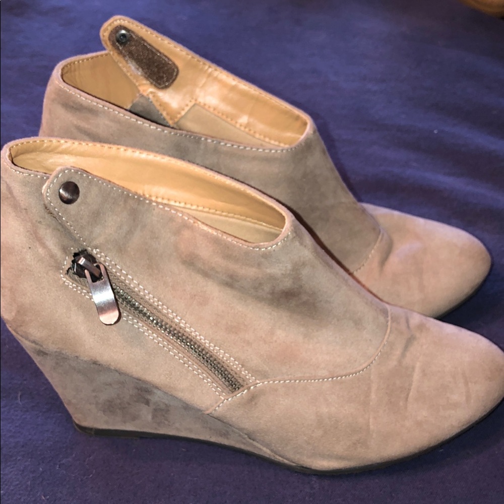 CL by Chinese Laundry Dark Taupe Ankle Booties